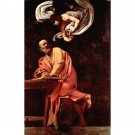 St. Matthew and the Angel by Caravaggio - 24x18 Inch Rolled Canvas Wall Art Print