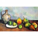 Still Life, Jar and Fruit by Cezanne - 24x18 Inch Rolled Canvas Wall Art Print Still Life, Jar and Fruit by Cezanne - 24x18 Inch Rolled Canvas Wall Art Print