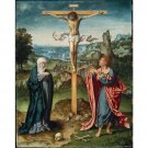 The Crucifixion with the Virgin Mary and St. John Evangelist (about 1525) - 24x18 Inch Rolled Canvas The Crucifixion with the Virgin Mary and St. John Evangelist (about 1525) - 24x18 Inch Rolled Canvas
