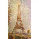 The Eiffel Tower by Seurat - 24x18 Inch Rolled Canvas Wall Art Print The Eiffel Tower by Seurat - 24x18 Inch Rolled Canvas Wall Art Print