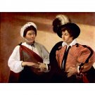 The fortune teller by Caravaggio - 24x18 Inch Rolled Canvas Wall Art Print The fortune teller by Caravaggio - 24x18 Inch Rolled Canvas Wall Art Print