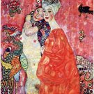 The girlfriends by Klimt - 24x18 Inch Rolled Canvas Wall Art Print