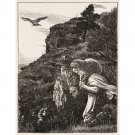 The Lost Sheep, published1864 - 24x18 Inch Rolled Canvas Wall Art Print