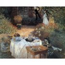 The lunch #2 by Monet - 24x18 Inch Rolled Canvas Wall Art Print The lunch #2 by Monet - 24x18 Inch Rolled Canvas Wall Art Print