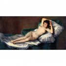 The naked Maja by Goya - 24x18 Inch Rolled Canvas Wall Art Print The naked Maja by Goya - 24x18 Inch Rolled Canvas Wall Art Print