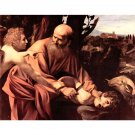 The sacrifice of Isaac's by Caravaggio - 24x18 Inch Rolled Canvas Wall Art Print The sacrifice of Isaac's by Caravaggio - 24x18 Inch Rolled Canvas Wall Art Print
