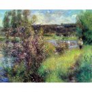 The Seine at Chatou by Renoir - 24x18 Inch Rolled Canvas Wall Art Print The Seine at Chatou by Renoir - 24x18 Inch Rolled Canvas Wall Art Print