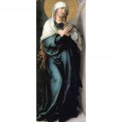 The seven Mary's pain - Pain as a mother by Durer - 24x18 Inch Rolled Canvas Wall Art Print