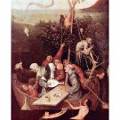 The Ship of Fools by Bosch - 24x18 Inch Rolled Canvas Wall Art Print The Ship of Fools by Bosch - 24x18 Inch Rolled Canvas Wall Art Print