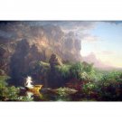 The Voyage of Life - Childhood by Thomas Cole - 24x18 Inch Rolled Canvas Wall Art Print The Voyage of Life - Childhood by Thomas Cole - 24x18 Inch Rolled Canvas Wall Art Print