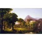 Thomas Cole - Dream of Arcadia - 24x18 Inch Rolled Canvas Wall Art Print