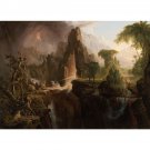 Thomas Cole - Expulsion from the Garden of Eden - 24x18 Inch Rolled Canvas Wall Art Print Thomas Cole - Expulsion from the Garden of Eden - 24x18 Inch Rolled Canvas Wall Art Print