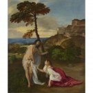 Titian - Noli me Tangere - 24x18 Inch Rolled Canvas Wall Art Print