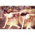 Two Dancers by Degas - 24x18 Inch Rolled Canvas Wall Art Print