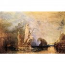 Ulysses in Homer's Odyssey by Joseph Mallord Turner - 24x18 Inch Rolled Canvas Wall Art Print