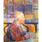 Van Gogh by Toulouse-Lautrec - 24x18 Inch Rolled Canvas Wall Art Print