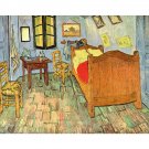 Van Gogh's Bedroom by Van Gogh - 24x18 Inch Rolled Canvas Wall Art Print