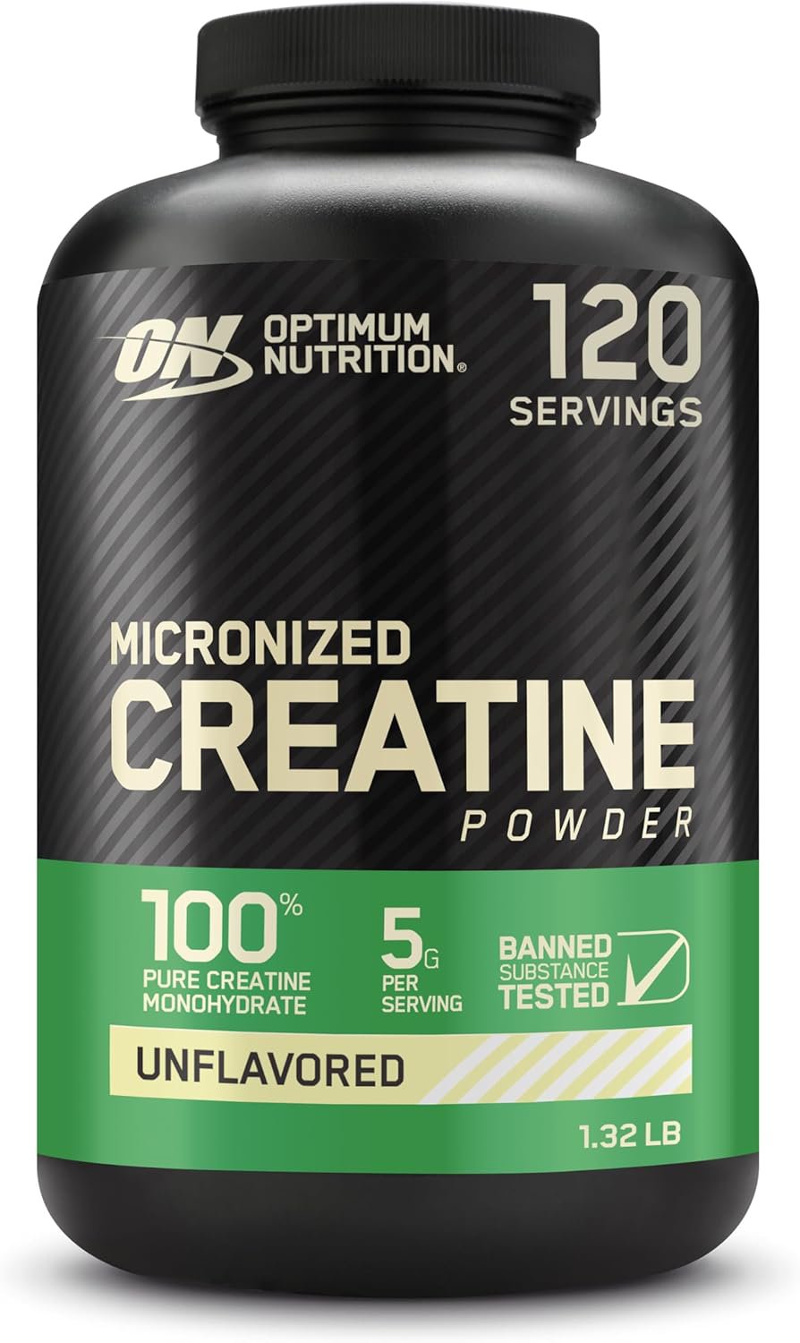Optimum Nutrition Micronized Creatine Monohydrate Powder, Unflavored, Keto