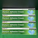 4 Pack Extra Strength Zinc-Free Denture Adhesive Cream 2.4 Oz Each