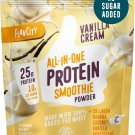 FlavCity Grass Fed Whey Protein Powder - Vanilla Smoothie - 25g Protein & 10g Collagen