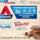 Atkins Milk Chocolate Delight High Protein Shake, 15g Protein, Low Glycemic