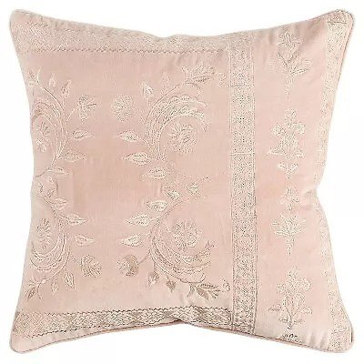 20"x20" Oversize Poly Filled Solid Square Throw Pillow Cover Blush