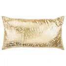14"x26" Oversized Abstract Polyester Filled Lumbar Throw Pillow Gold