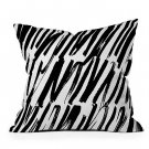 20"x20" Oversize Rebecca Allen Covered Square Throw Pillow Black/White