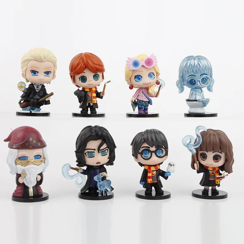 New 8Pcs/Set Harry Potters Figures Anime PVC Toys Christmas Gift