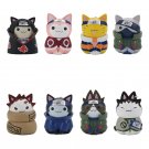 8PCS Set Anime Naruto Figure Mini PVC Model Action Toys For Children