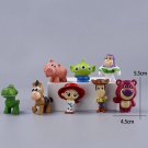 8pcs-set Anime Toys Story 4 Woody Buzz Lightyear 3-5cm Action Figures Mini Kids Toys Gift