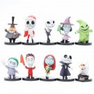 10pcs/set The Nightmare Before Christmas Jack Skellington Model Figure Toys    P