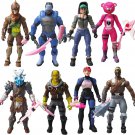 8Pcs/Set Fortnite Toys 10cm Action Figure Model Game Fornite Toy with Weapon Kids Xmas Gift