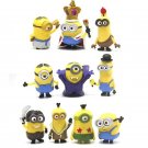 10Pcs/Set Miniones Figurines Toys 3D Eye Despicable Miniones Action Figures Classic Toys Xmas Gifts