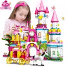 Girls Castle Princess Building Toys-Girl Dream House 5-in-1 Castle Carriage Playsets Gift 998pcs