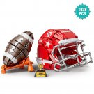 Rugby and Rugby Helmet Building Blocks Kit Sports Building Blocks