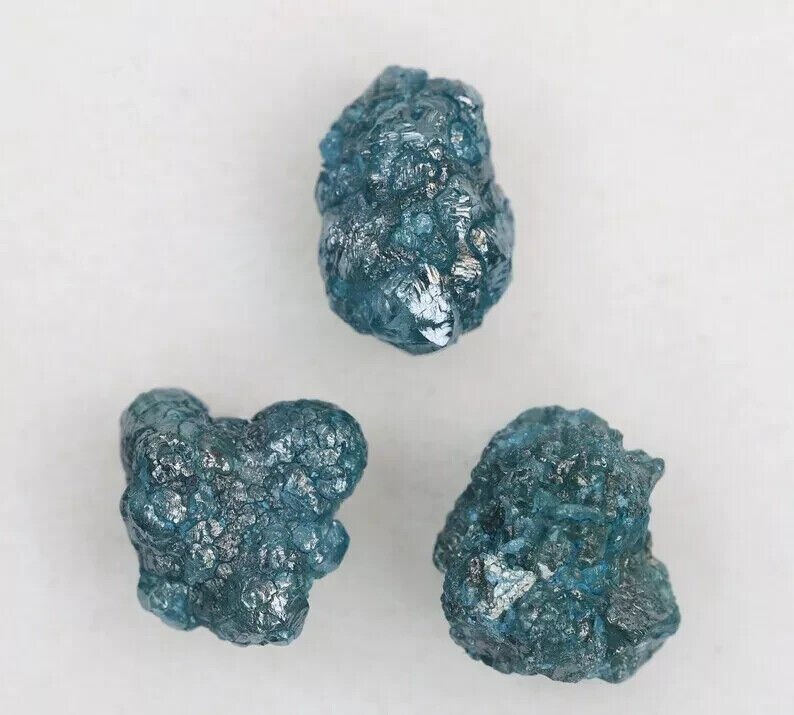 2.18Ct Blue Colour Rough Diamond Natural Loose Raw Diamond For Making Jewellery