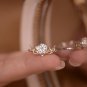 1 Ct Round Cut Simulated Diamond Ring Deer Antler Statement Antler Ring For Her