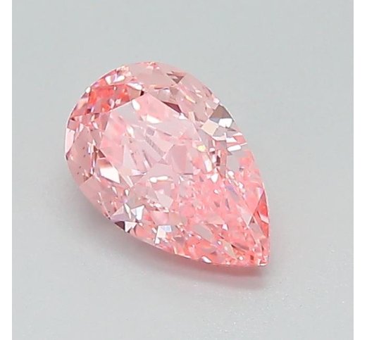 Fancy Vivid Pink Pear Cut Lab Grown Diamond Loose Diamond For Diamond Jewelry