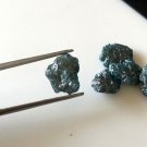 4.09Ctw Natural Rough Diamond Blue Colour Raw Loose Diamond For Making Jewellery