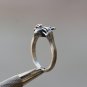 Anatomical Heart & Hands Shape Ring 925 Silver Cute Proposal Ring Gift For Lover