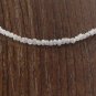 White Colour Raw Uncut Diamond Necklace Loose Natural Rough Diamond Necklace