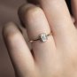 0.50Ct Emerald Cut Simulated Diamond Ring Unique Engagement Ring Gift For Women