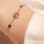 Minimalist Star & Moon Bracelet Simulated Diamond Birthday Gift Bracelet For Her