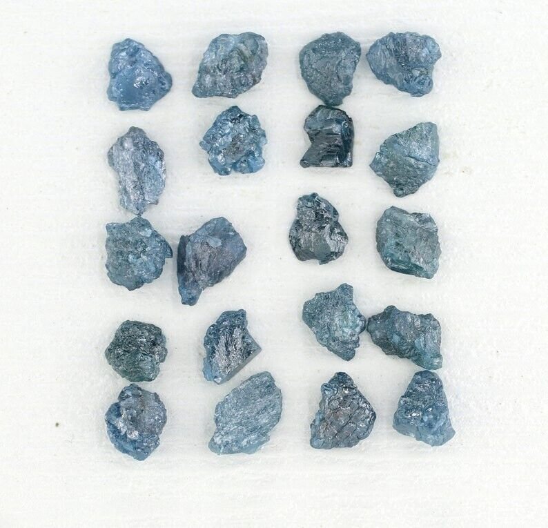 1.00Ct Natural Rough Diamond Flat Blue Raw Loose Diamond For Perfect Jewellery