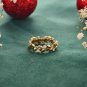 Leaf Shape Round Cut Simulated Ring Full Eternity Anniversary Ring Gift For Her