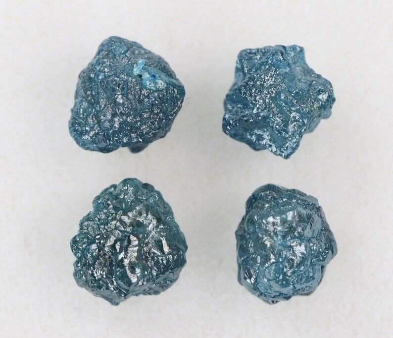 2.71Ct Blue Colour Rough Loose Diamond Natural Raw Uncut Diamond For Making Ring