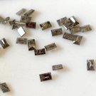 0.60Ctw White Black Natural Salt And Pepper Baguette Shape Diamonds For Gift