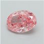 0.67Ct Oval Cut Lab Grown Diamond Fancy Vivid Pink Lab Created Diamonds For Ring