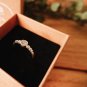 White Raw Rough Diamond Uncut Rough Diamond Ring Unique Anniversary Gift For Her